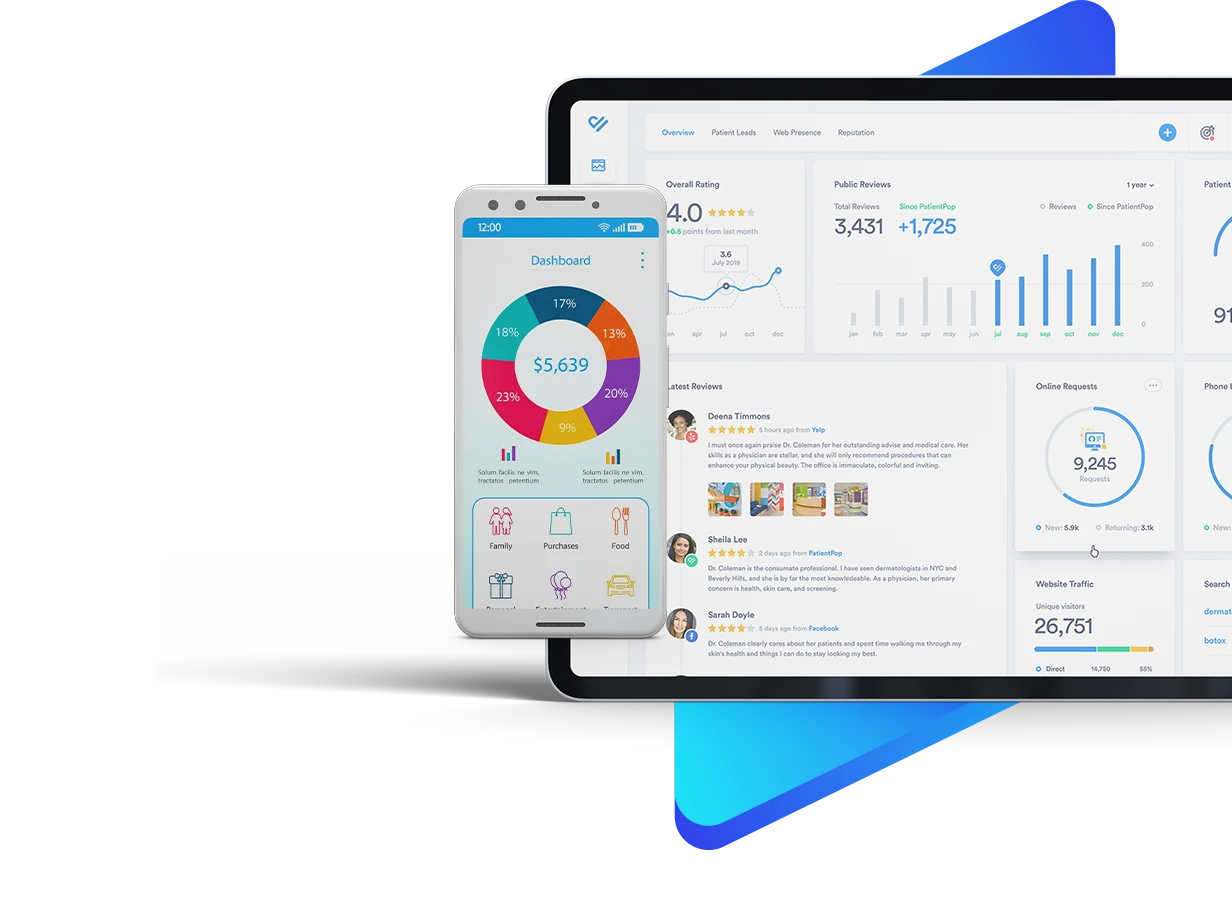 Software Development Services Mockup
