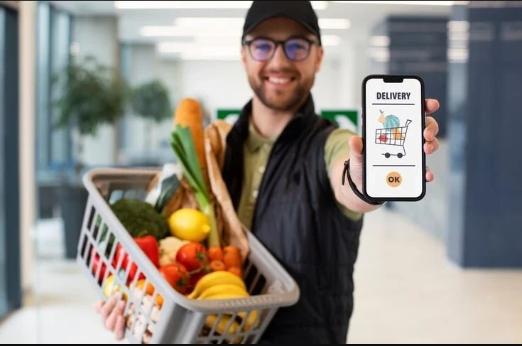 Grocery delivery man