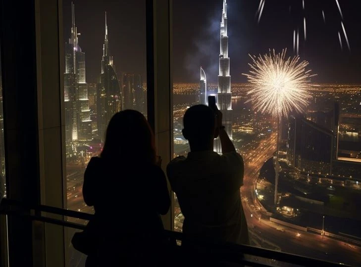UAE night celebration