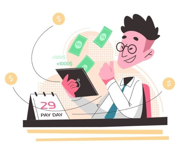 Pay day illustration