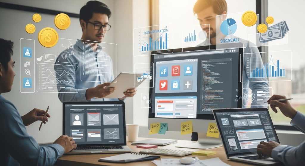 social media website cost 