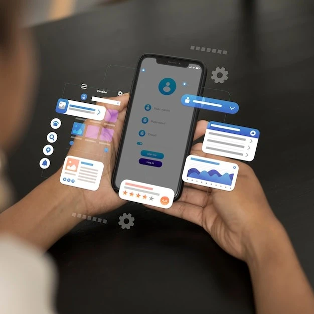 iOS screen view