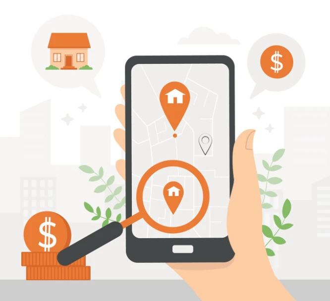 Finding rental properties via app